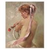 Image 1 : Royo - "Rosa Y Nacar" Limited Edition Serigraph on Panel, Numbered and Hand Signed with Certificate 