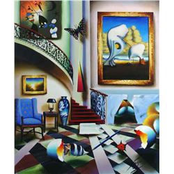 Ferjo "SURREALIST STAIRWAY" Giclee on Canvas