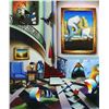 Image 1 : Ferjo "SURREALIST STAIRWAY" Giclee on Canvas
