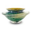 Image 1 : "Medium Ikebana Flower Bowl" Hand Blown Glass Sculpture, Hand Signed byGartnerBlade Glass.