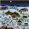 Image 2 : Jane Wooster-Scott, "Skater's Moon At Soda Spring" Limited Edition Serigraph, Numbered and Hand Sign