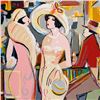 Image 2 : Isaac Maimon, "Dames Elegantes" Limited Edition Serigraph, Numbered and Hand Signed with Letter of A