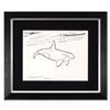 Image 1 : Wyland - "Orca" Framed Original Sketch, Hand Signed with Certificate of Authenticity.