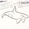 Image 2 : Wyland - "Orca" Framed Original Sketch, Hand Signed with Certificate of Authenticity.