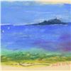 Image 2 : Judith Bledsoe (1928-2013), "The Little Island" Framed Original Pastel Painting, Hand Signed with Le