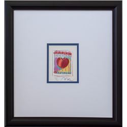 Peter Max- Original Lithograph "Sage on Mountain"