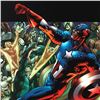 Image 2 : "Captain America: Man Out Of Time #5" Extremely Limited Edition Giclee on Canvas by Bryan Hitch and 