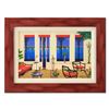 Image 1 : Fanch Ledan - "Balcony Over Bahia" Framed Limited Edition Serigraph on Canvas, Numbered Inverso and 