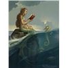 Image 1 : Michael Parkes "The Mermaid's Secret" Masterworks on Canvas