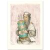 Image 1 : "Israeli Rabbi" Limited Edition Lithograph by Edna Hibel (1917-2014), Numbered and Hand Signed with 