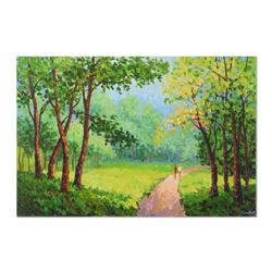 Alexander Antanenka, "Couple's Courtship" Original Oil Painting on Canvas, Hand Signed with Certific