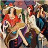 Image 2 : Isaac Maimon - "Cafe Parasol" Limited Edition Serigraph, Numbered and Hand Signed with Letter of Aut
