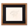 Image 1 : Guillaume Azoulay - "AU Sketch" Framed Original Drawing, Hand Signed with Certificate of Authenticit