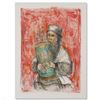 Image 1 : "Israeli Rabbi" Limited Edition Lithograph by Edna Hibel (1917-2014), Numbered and Hand Signed with 
