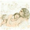 Image 2 : Edna Hibel (1917-2014), "Next To My Heart" Limited Edition Lithograph, Numbered and Hand Signed with