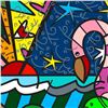 Image 2 : Romero Britto "Real" Hand Signed Limited Edition Giclee on Canvas; Authenticated