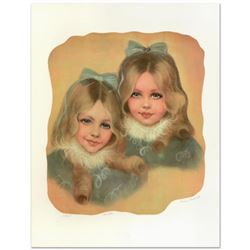 Rhoda Shapiro, "Sisters" Limited Edition Lithograph, Numbered and Hand Signed by the Artist.