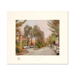 Thomas Kinkade (1958-2012), "Carmel, Ocean Ave II" Limited Edition Offset Lithograph, Numbered and H