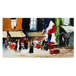 Shalva Phachoshvili- Original Oil on Canvas "End Of The Day"