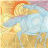 Image 2 : Guillaume Azoulay, "Tryst" Limited Edition Hand-Watercolored Etching with Hand Laid Gold Leaf, Numbe
