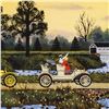 Image 2 : "Merrily We Roll Along" Limited Edition Lithograph by Jane Wooster Scott, Numbered and Hand Signed w