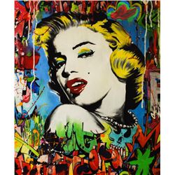 Nastya Rovenskaya- Mixed Media  Marilyn Monroe I 