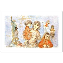 "Our Mother Before Us" Limited Edition Lithograph (36" x 21") by Edna Hibel (1917-2014), Numbered an