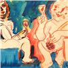 Image 2 : Wayne Ensrud "Artist and Model 2" Mixed Media Original Artwork; Hand Signed; COA