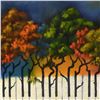 Image 2 : Babak Emanuel, "Capriccio Forest" Original Mixed Media Painting on Gallery Wrapped Canvas, Hand Sign