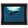 Image 1 : Wyland - "Two Turtles" Framed Original Watercolor Painting, Hand Signed with Certificate of Authenti