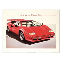 Wolfgang Kuzel, "Lamborghini Countach LP 500 S" Limited Edition Lithograph from a PP Edition, Hand S