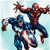 Image 2 : "Marvel Age Team Up #2" Extremely Limited Edition Giclee on Canvas by Randy Green and Marvel Comics.