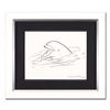 Image 1 : Wyland - "Dolphin" Framed Original Sketch, Hand Signed with Certificate of Authenticity.