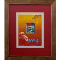 Peter Max- Original Mixed Media "Without Borders"