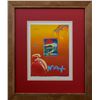 Image 1 : Peter Max- Original Mixed Media "Without Borders"