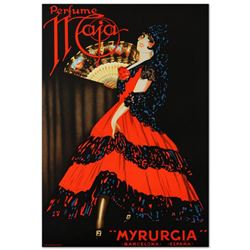 "Perfume Maja" Hand Pulled Lithograph (27" x 39.5") by the RE Society with Certificate of Authentici