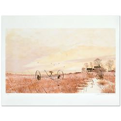 William Nelson, "The Hayfield" Limited Edition Lithograph, Hand Signed by the Artist.