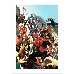 "Age of Heroes #1" Limited Edition Giclee on Canvas by Greg Tocchini and Marvel Comics. Numbered and