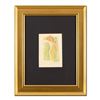 Image 1 : Judith Bledsoe (1928-2013), "Carine" Framed Original Watercolor Painting, Hand Signed with Letter of