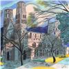 Image 2 : Georges Lambert (1919-1998), "Jumieges" Limited Edition Lithograph, Numbered and Hand Signed.