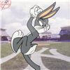 Image 2 : "Bugs Bunny Pitching with the Yankees" Limited Edition Sericel by Looney Tunes with the MLB Logo and