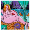Image 1 : Rina Maimon, "Nude At Midnight" Original Acrylic Painting on Canvas; Hand Signed and with COA