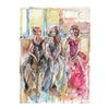 Image 1 : Marta Wiley, Original Mixed Media Painting on Canvas, Thumb Printed and Hand Signed with Certificate