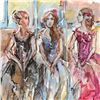 Image 2 : Marta Wiley, Original Mixed Media Painting on Canvas, Thumb Printed and Hand Signed with Certificate