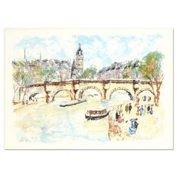 Urbain Huchet, "Seine" Limited Edition Lithograph, Numbered and Hand Signed.