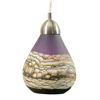 Image 1 : "Amethyst Strata Hanging Lamp" Hand-Blown Glass Hanging Lamp, Hand Signed by GartnerBlade Glass.