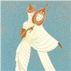 Image 2 : Erte (1892-1990), "Tanagra Turquoise" Limited Edition Serigraph, Numbered and Hand Signed with Certi
