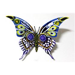 Patricia Govezensky- Original Painting on Cutout Steel "Butterfly CXXXV"