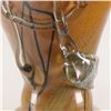 Image 2 : Coman, Hand Blown Glass Vase Sculpture, Hand Signed.