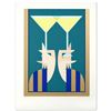 Image 1 : Giancarlo Impigia, "A Toast" Limited Edition Serigraph, Numbered and Hand Signed.
